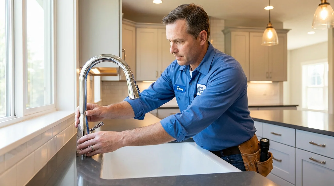 Kitchen faucet installation by Johns Plumbing LLC in Lafayette